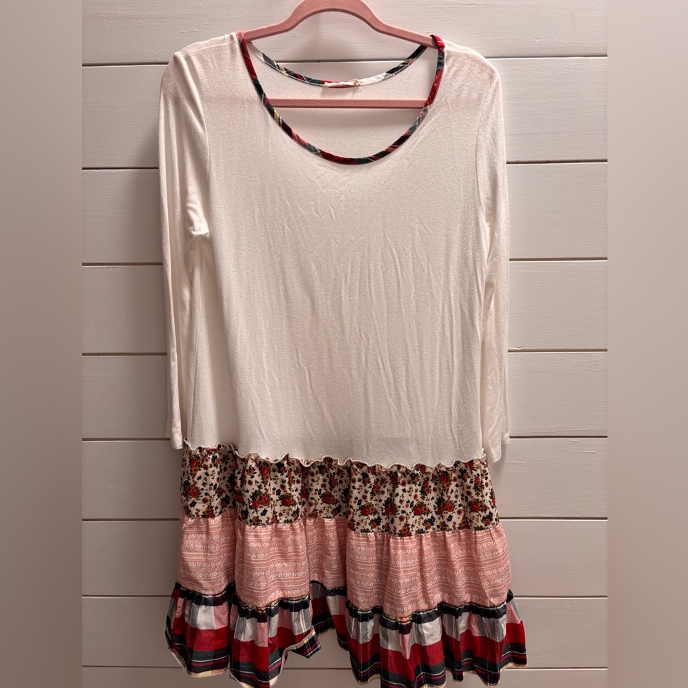 Floral Patchwork Long Sleeve Top